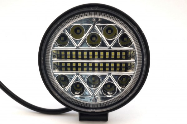 Туманки  большие круглые 34 LED (102W R) стробоскоп 25мм толщина