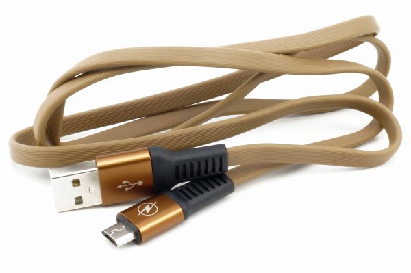 Кабель MicroUSB USB 8600 коричневый