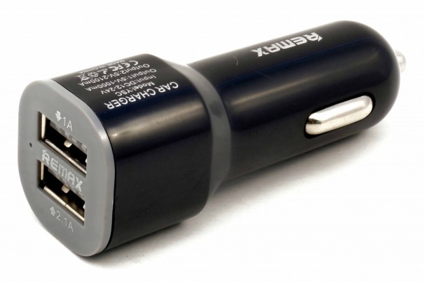 Автомобильное зарядное устройство 2 USB REMAX 1A/2.1A