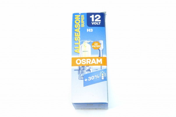 Автолампа OSRAM H3 12V 55W PK22s +30% Allseason