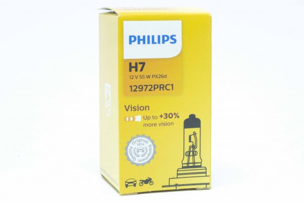 Автолампа PHILIPS H7 12V 55W +30% P6d